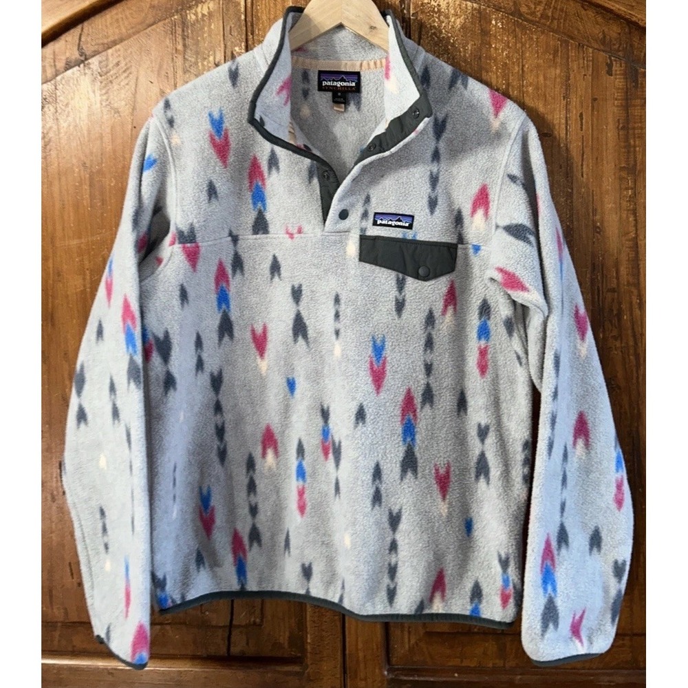 Women's Patagonia Synchilla Snap-T Fleece Pullover Wish Tails Arrow  25455 Med